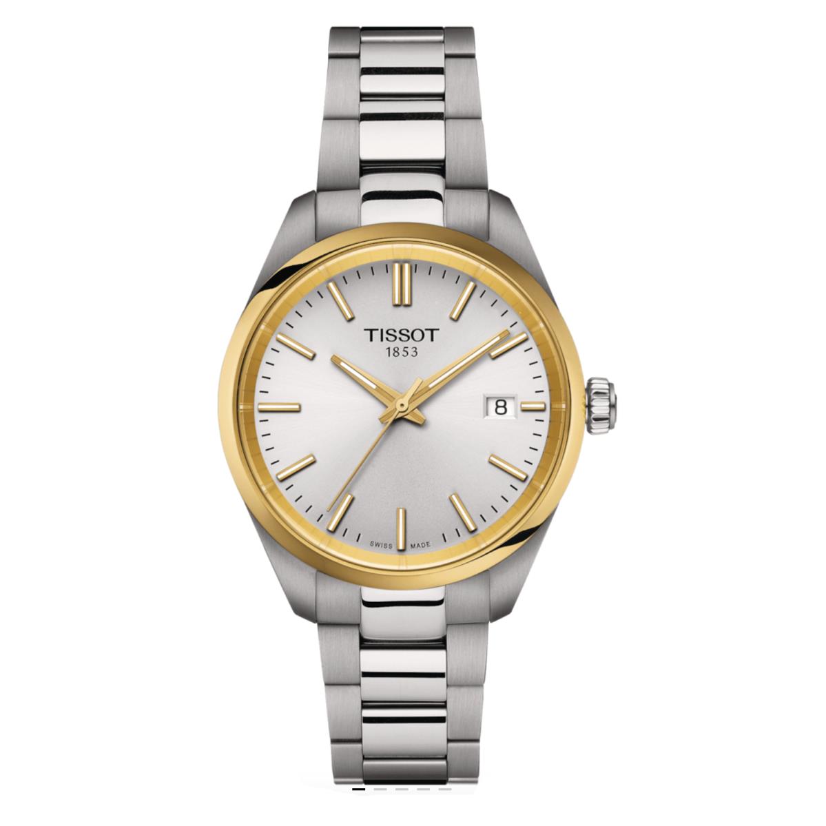 Tissot PR 100 T150.210.21.031.00 Steel 34 mm Two Tone Quartz Women`s Watch