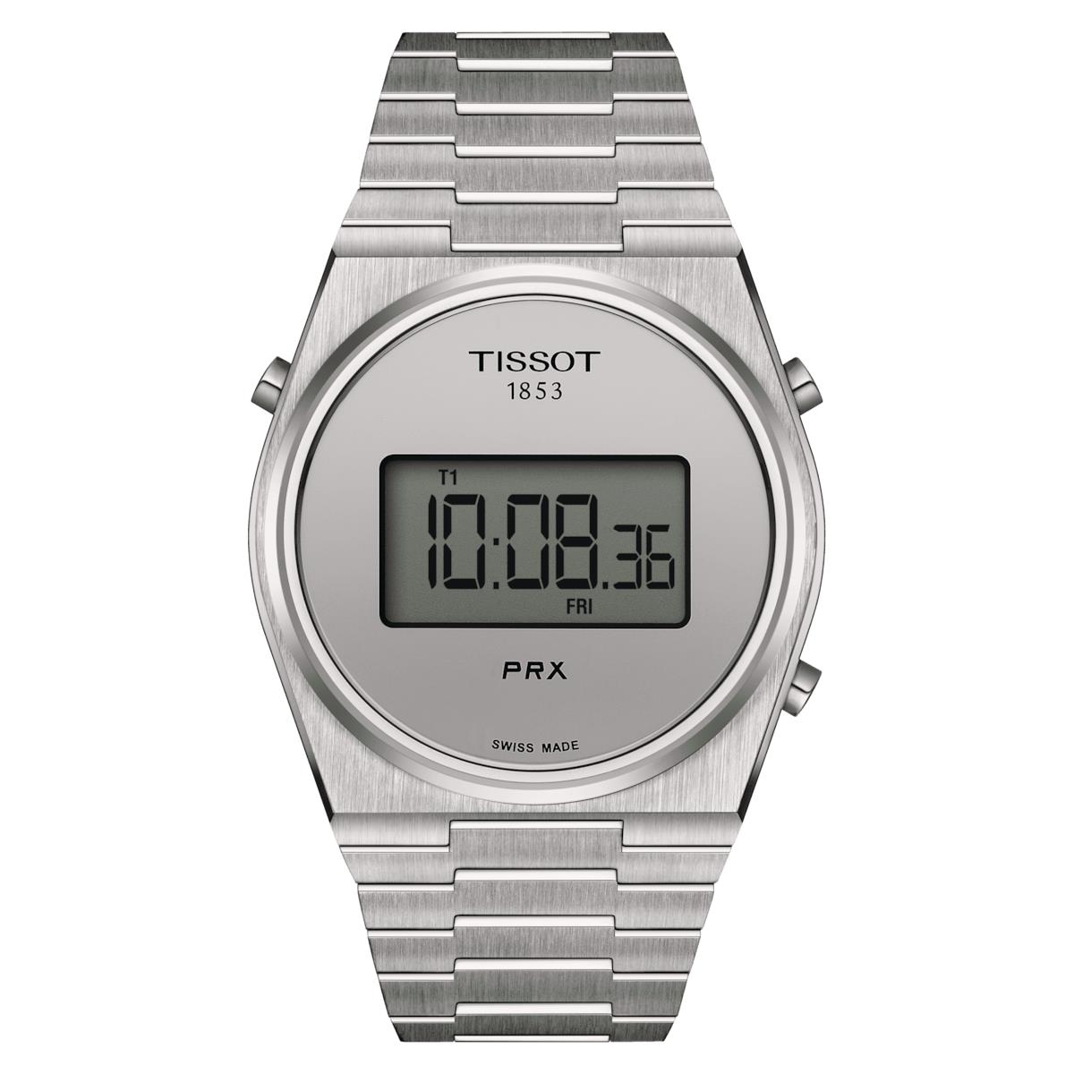 Tissot PR Digital Display Stainless Steel Men`s Watch T1374631103000