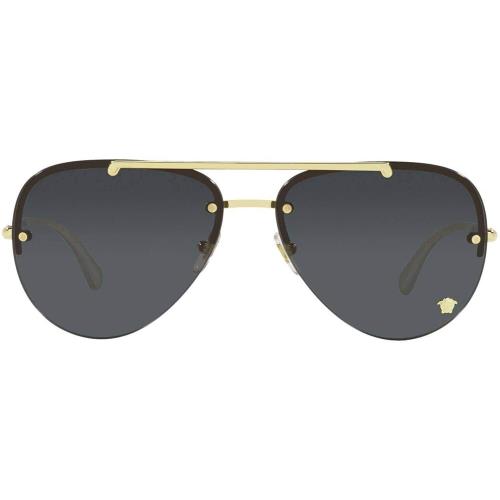 Versace Sunglasses VE2231 100287 60mm Gold / Dark Grey Lens