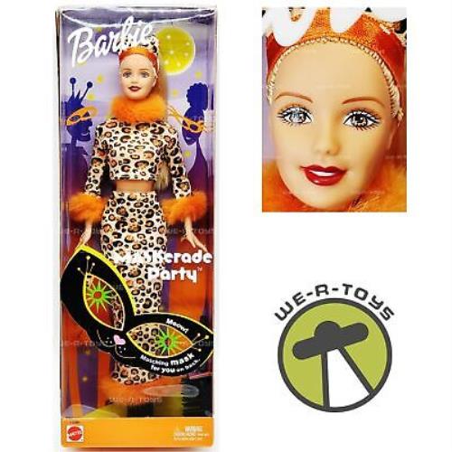 Halloween Maskerade Party Barbie Doll 2002 Mattel No. 56204 Nrfb