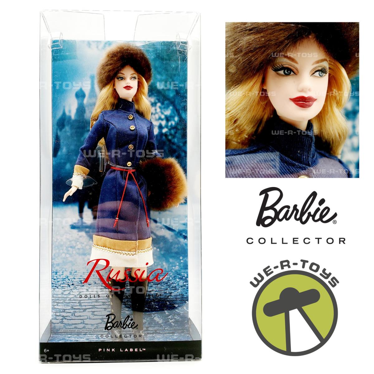 Russia Barbie Dolls of The World Pink Label 2009 Mattel R4488