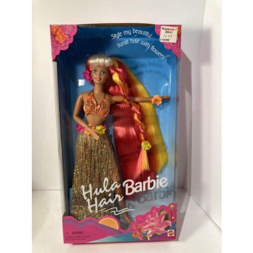 Hula Hair Barbie Doll 1996 Mattel 17047 Tropical Flowers Hawaii