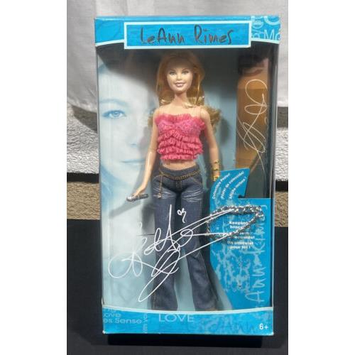 Leann Rimes Barbie Doll 2005 Country Singer Poster Bracelet Album Blue G8886