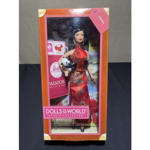 Barbie Dolls of The World China 2011 Passport Barbie Doll Mattel Pink Label