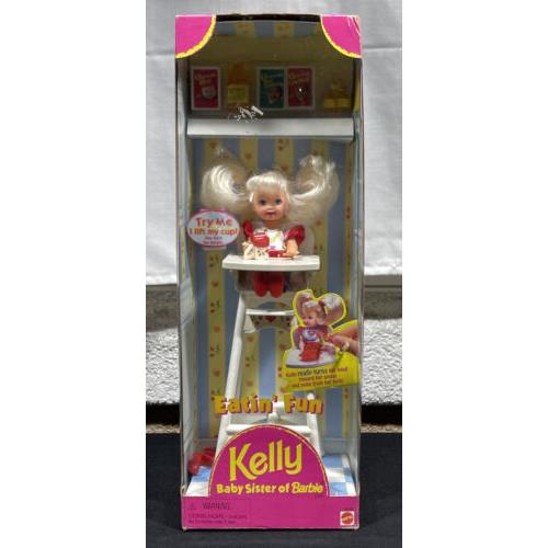 Eatin Fun Kelly Baby Sister Of Barbie Doll Mattel