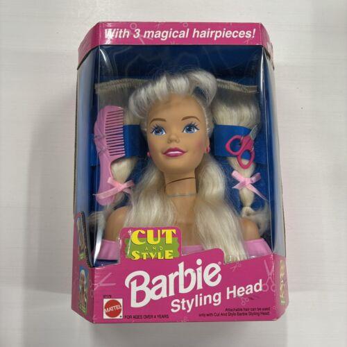 Vintage Cut Style Barbie Styling Head Blonde Mattel 1994