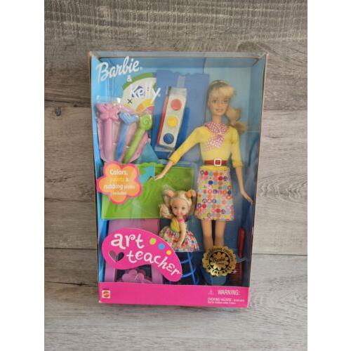 Vintage 2004 Barbie Kelly Art Teacher Doll Mattel No. 56004 Mib