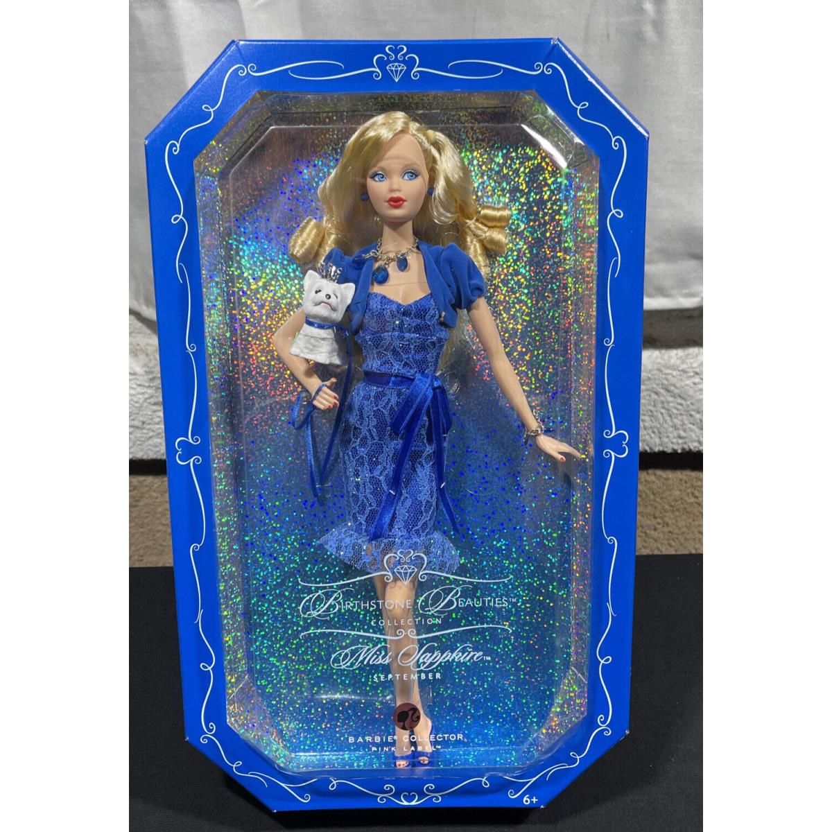 Barbie Collector Birthstone Beauties Miss Sapphire September Pink Label