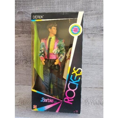 Vintage 1985 Barbie and The Rockers Derek Doll 2428 Rare Htf Mattel