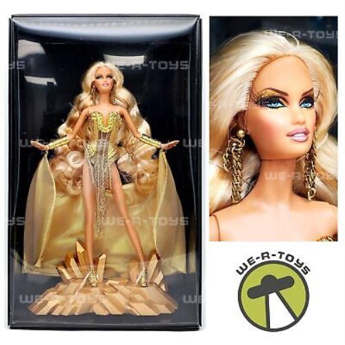 Barbie Collector The Blonds Blond Gold Label Barbie Doll and Stand Mattel Nrfb