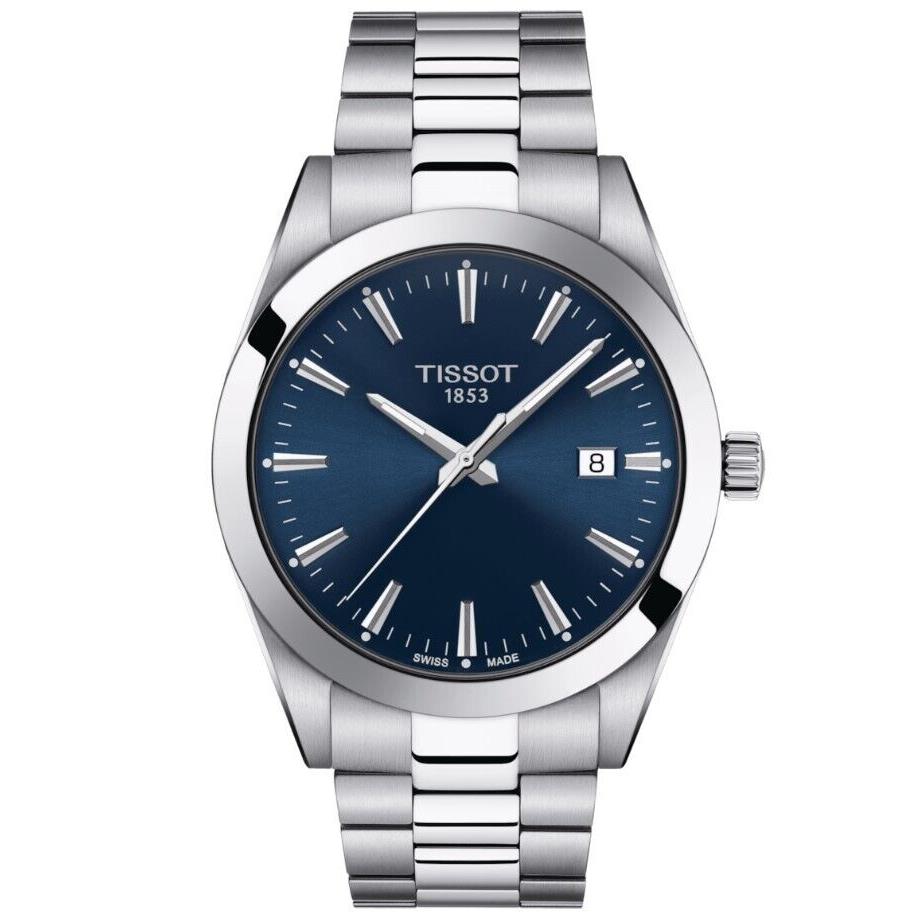 Tissot Gentlemen Quartz Stainless Steel Blue Round Men`s Watch T1274101104100