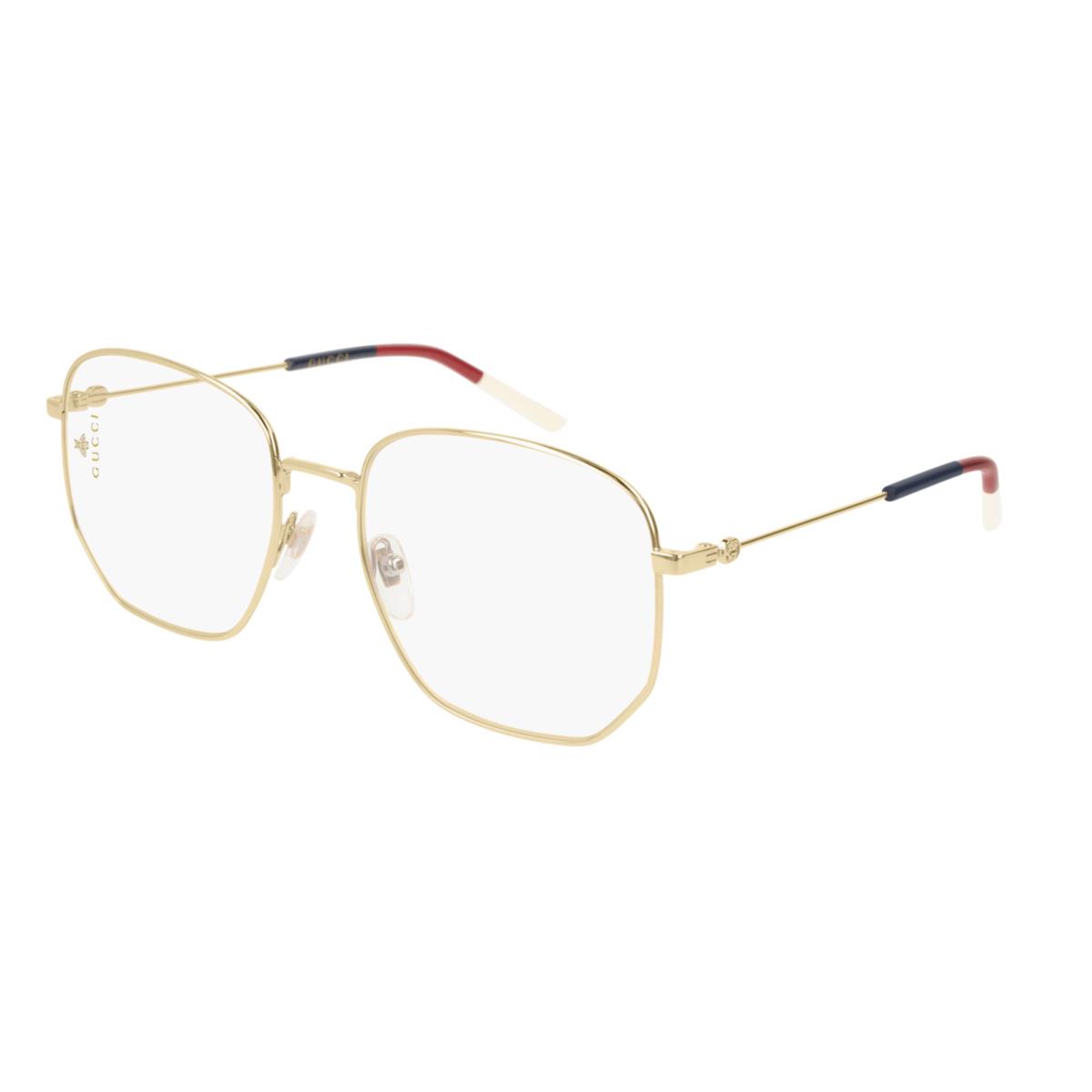 Gucci RX Eyeglasses GG0396O-002 Gold w/ Demo Lens 56mm