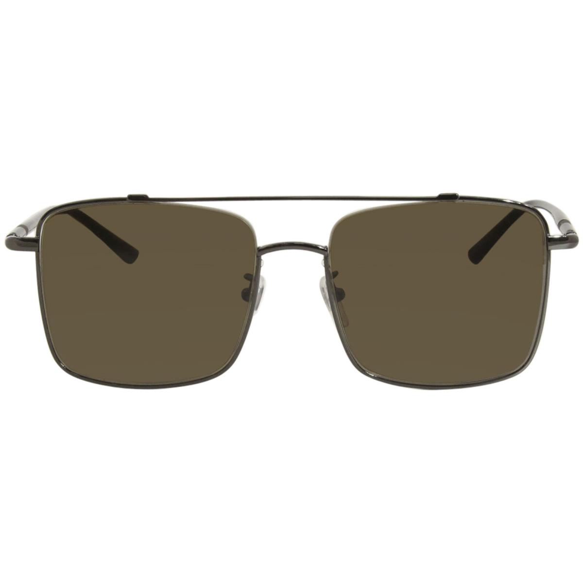 Gucci GG0610SK 002 Sunglasses Men`s Ruthenium-havana/brown Lenses Square 56mm