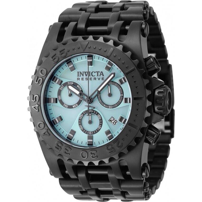 Invicta Reserve Chronograph Quartz Turquoise Dial Men`s Watch 45930