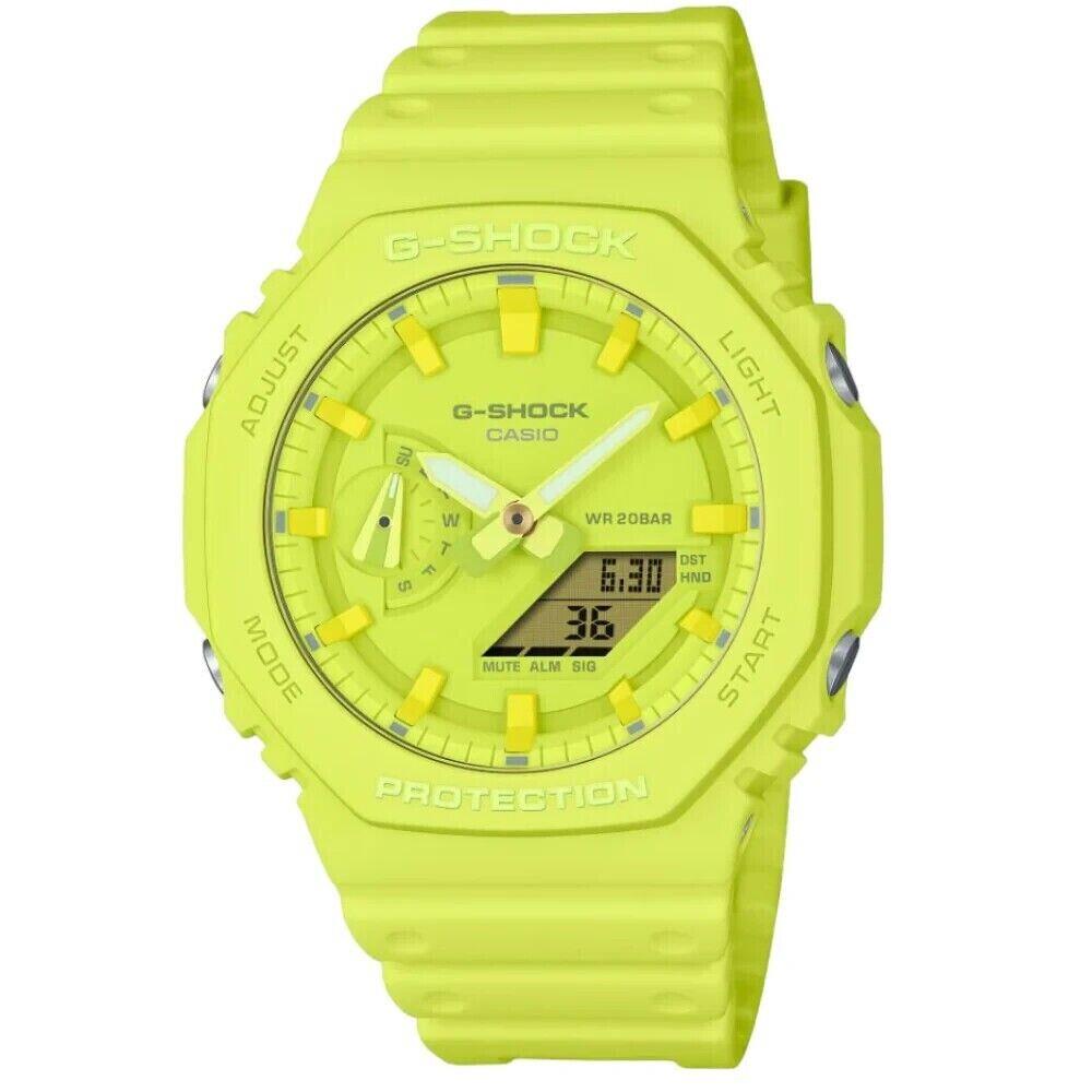 Casio G-shock GA2100-9A9 Analog Digital Yellow Limited Edition Watch