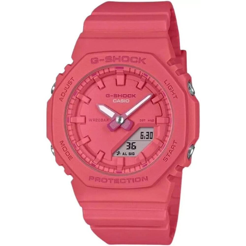 Casio G-shock Women`s Analog-digital Pink Resin Watch GMAP2100-4A