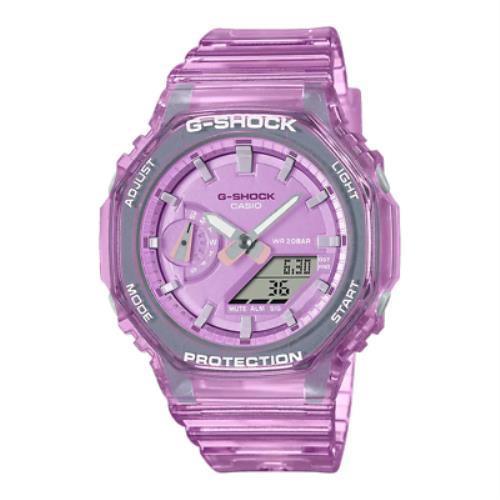 Casio G-shock GMA-S2100SK-4A Casioak Mini Translucent Pink A/d Watch