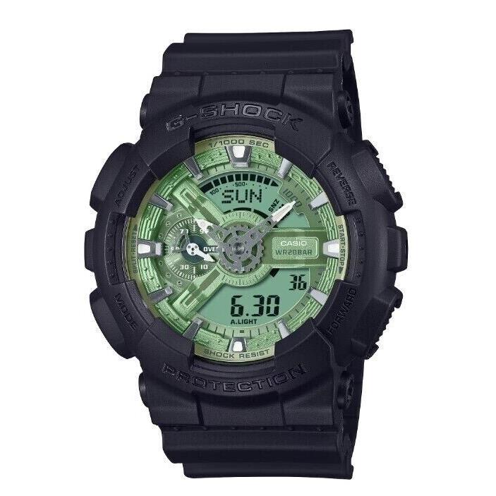 Casio G-shock GA110CD1A3 Green Metallic Color Dial Limited Chrono Men Watch