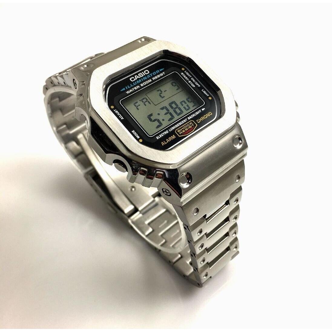 Casio G-shock DW5600 Mod Steel Bezel Bracelet 5600 Full Metal Custom