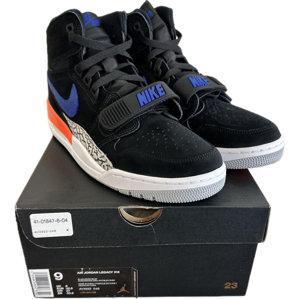 Nike Air Jordan Legacy 312 Knicks Men`s US 9 AV3922-048 - Black