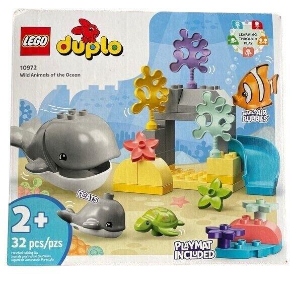 Lego Duplo 10972 Wild Animals of Ocean Toddlers Whale Fish Tortoise Retired