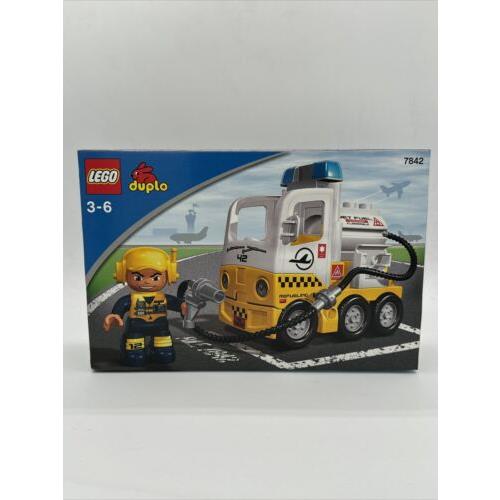 Lego Duplo 7842 Jet Fuel Truck Rare - Retired - Excellent