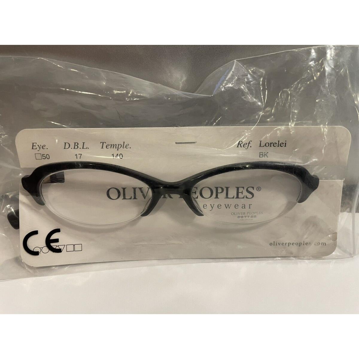 Oliver Peoples Designer Eyeglasses Glasses Lorelei Black 50mm