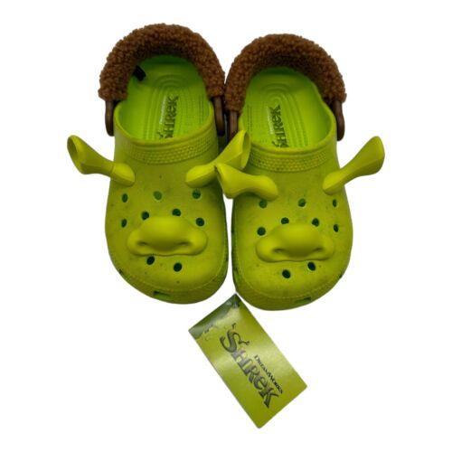 Crocs Classic Clog Dreamworks Shrek Shoe Lime Green 209378-3TX Size Kids J3