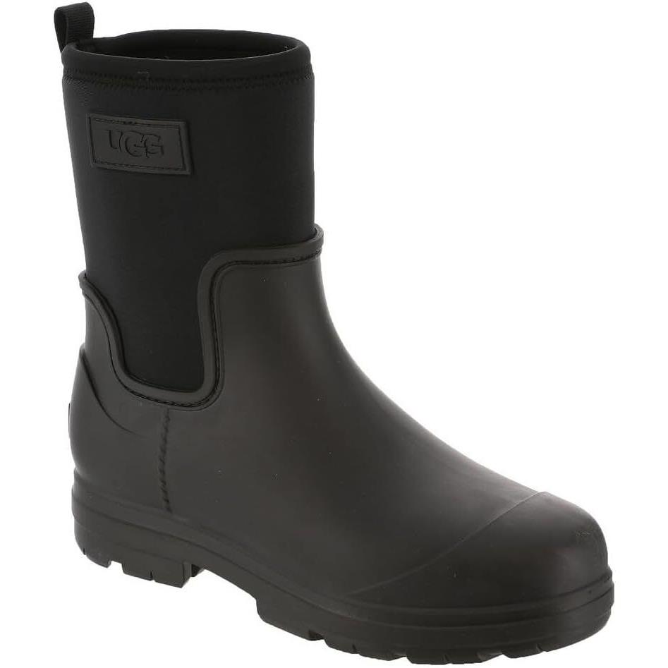 Women`s Shoes Ugg Droplet Mid Waterproof Slip On Rain Boots 1143813 Black - Black