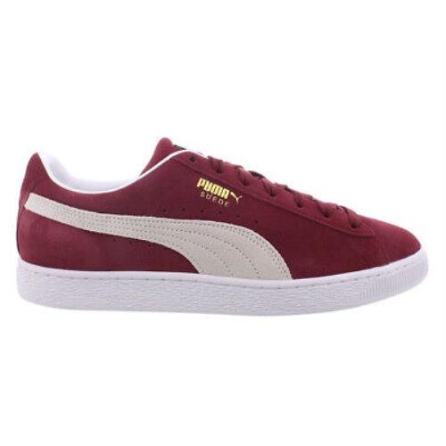 Puma Suede Classic Xxi Mens Shoes - Cabernet/Puma White, Main: Red
