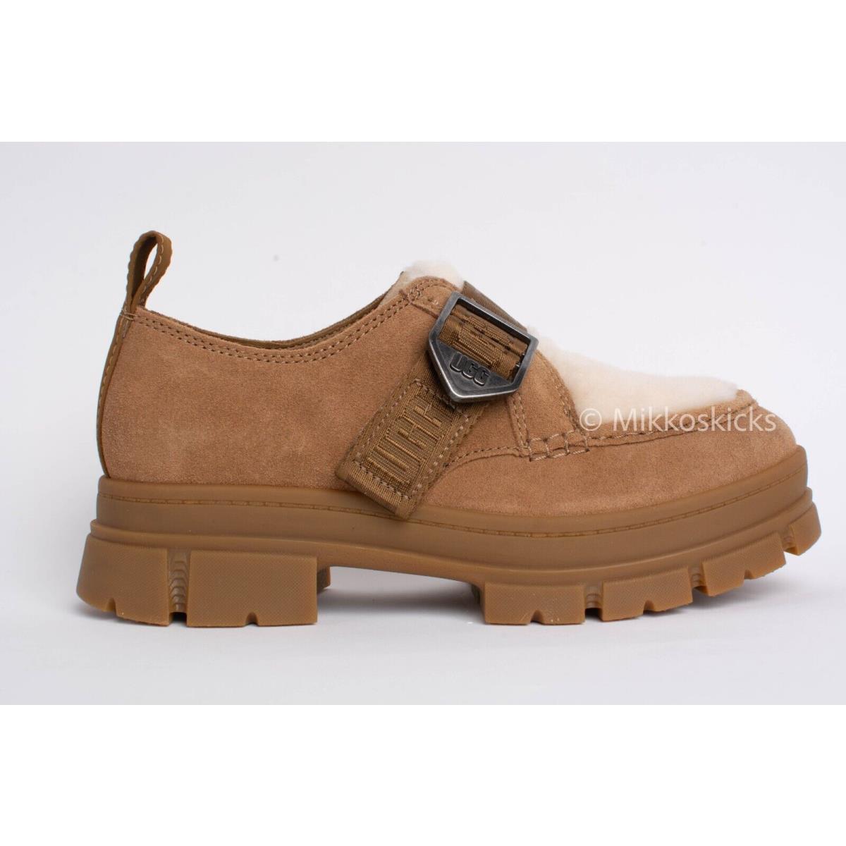 US Size 7 - Ugg Women`s Ashton Shoe Suede Leather in Chestnut