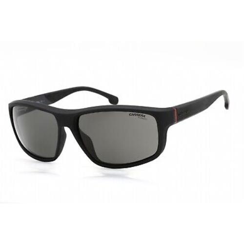 Carrera 8038/S 0003 M9 Sunglasses Matte Black Frame Gray Polarised Lenses 61mm