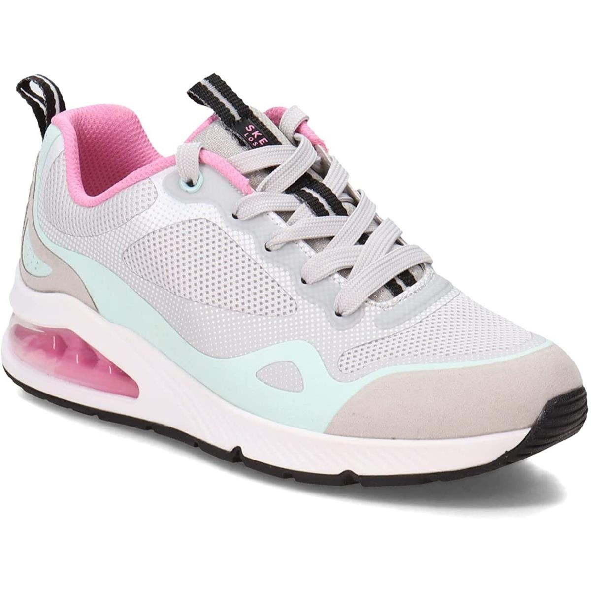 Woman Skechers Uno 2-Runabout Lace Up Sneaker Shoe 155638 Gray/multi