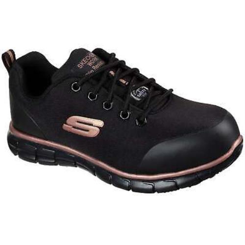 Skechers Women`s 108025 Sure Track Chiton Lightweight Safety Toe Work Shoes