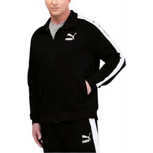 Puma Mens T7 Iconic Athletic Sweatshirt BLK-2XL