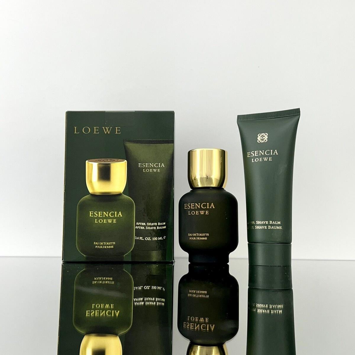 Esencia Loewe Pour Homme 2pc Men Set 3.4oz Edt Spr +3.4oz A/s/b Vintage A09