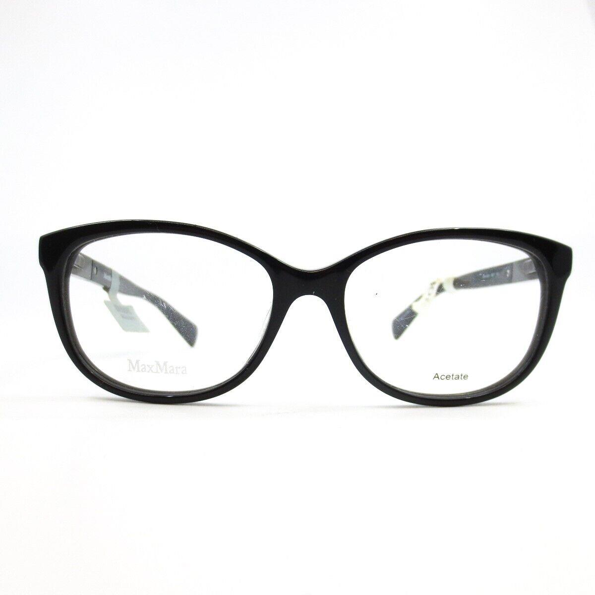 Max Mara MM 1206 0807 Eyeglasses Frames Cat-eye Black 53-16-140