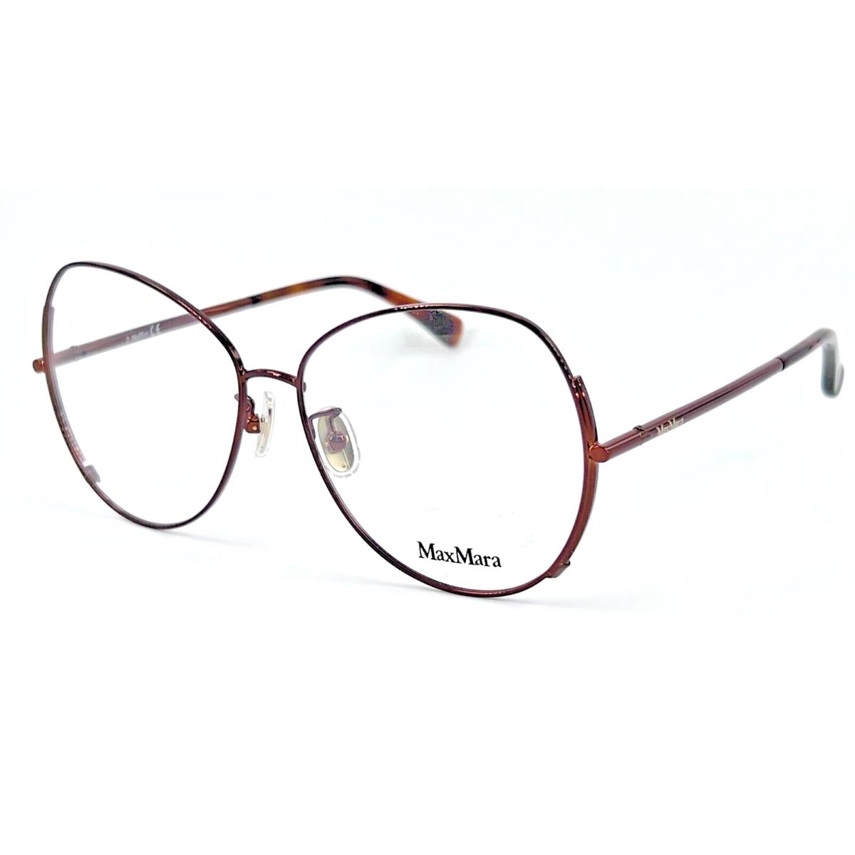 Max Mara MM5001-H Women`s Metal Eyeglass Frame 036 Shiny Copper/havana 57-14