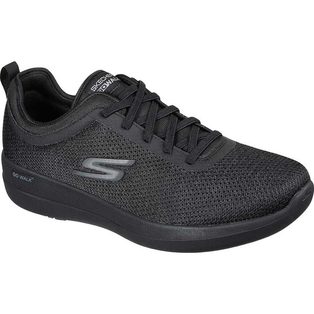 Men`s Skechers Gowalk Stability Progress Vegan Sneaker Black/black US 11.5