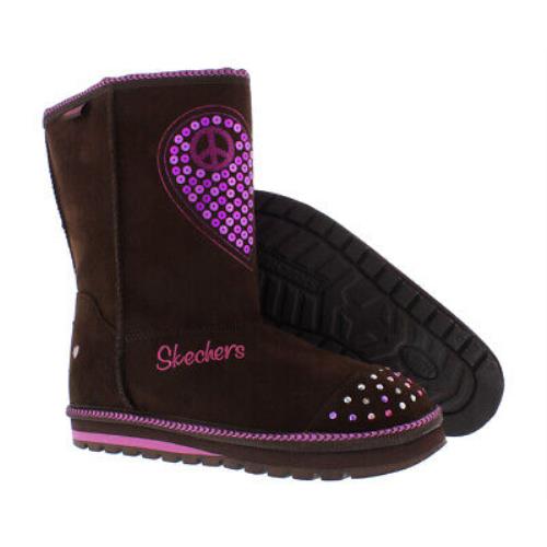 Skechers Lights Keepsakes-flash N Fancy PS Boot Girls Shoes Size 3 Color: