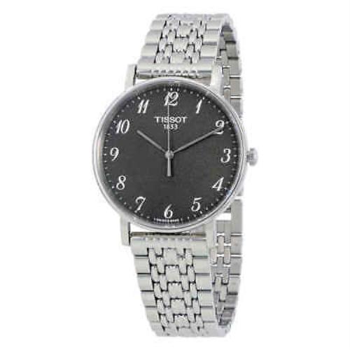 Tissot T-classic Everytime Rhodium Dial Unisex Watch T1094101107200 - Dial: Gray, Band: Gray, Bezel: Gray
