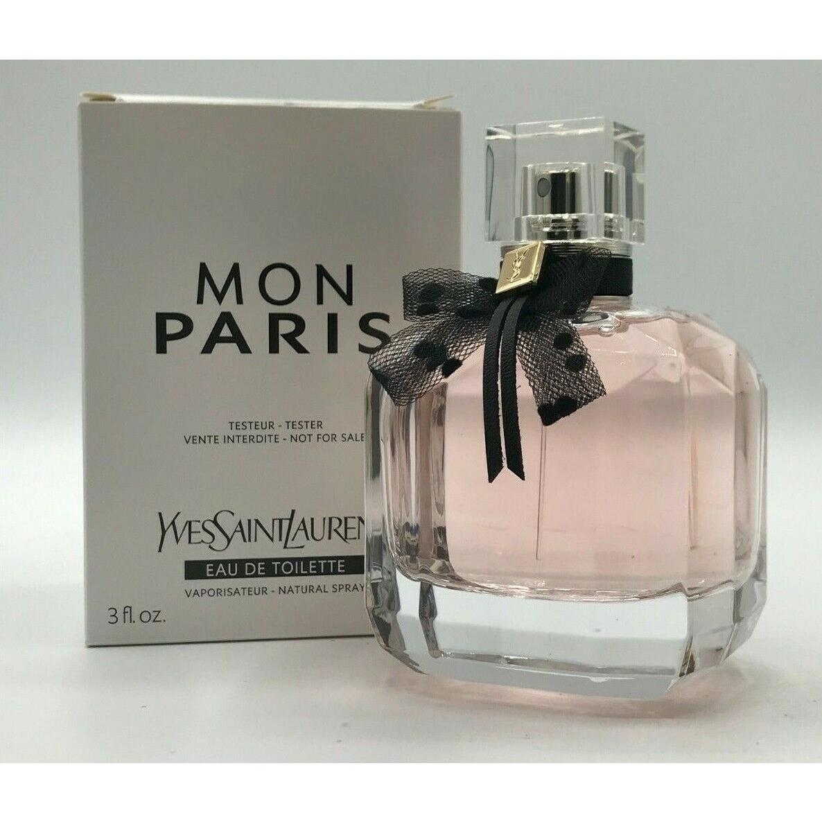 Mon Paris 3 oz Perfume by Yves Saint Laurent 90 ml Edp Spray Tstr