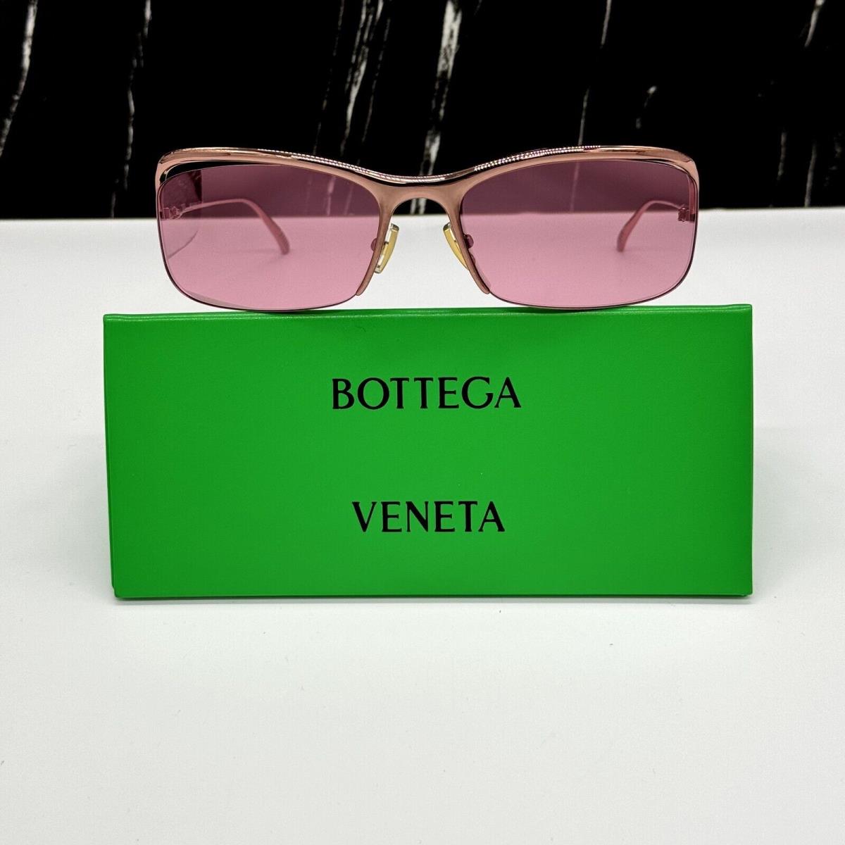 BV1129S 005 Bottega Veneta Women Sunglasses Bottega Veneta Pink Eyewear