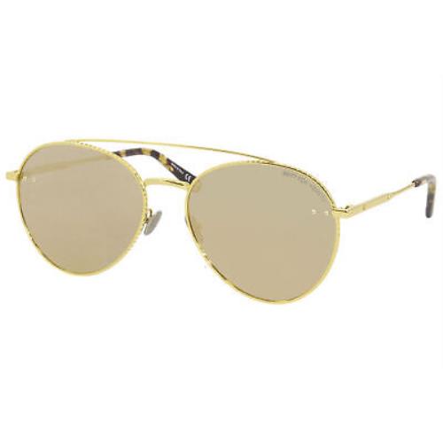 Bottega Veneta Fashion-dna BV0258S 003 Sunglasses Men`s Gold/grey Lenses 58mm