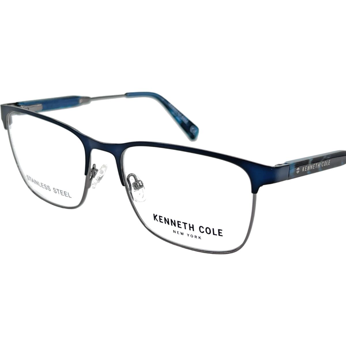 Kenneth Cole KC0312 Men`s Metal Eyeglass Frame 091 Matte Blue 53-17 W/case