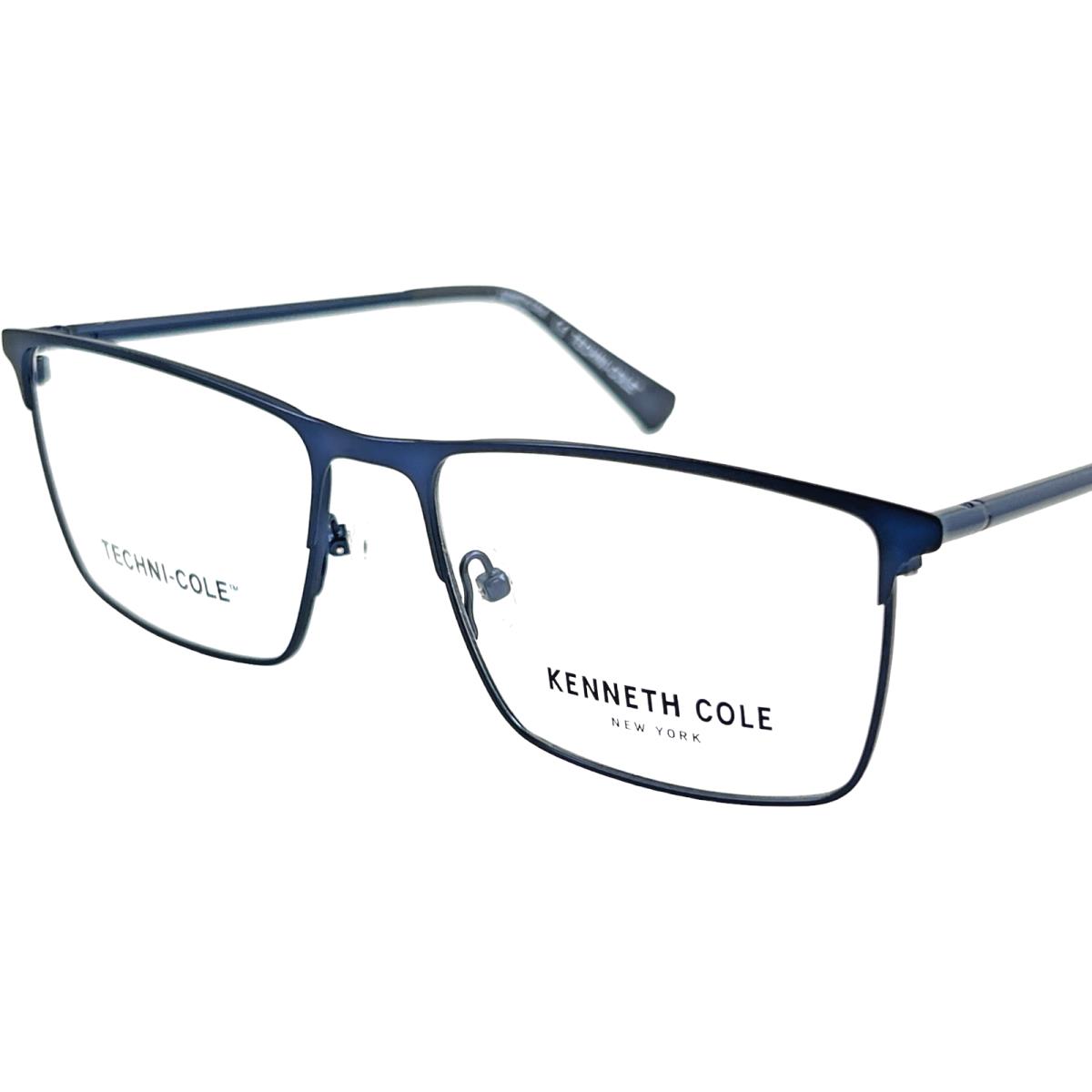 Kenneth Cole KC0323 Men`s Metal Eyeglass Frame 091 Matte Blue 56-17 W/case