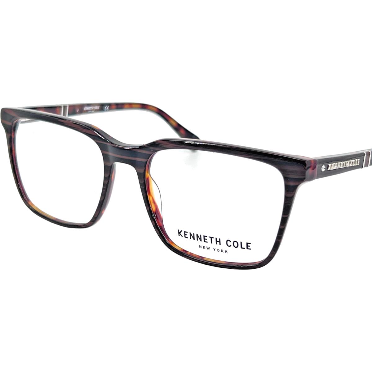 Kenneth Cole KC0290 Men`s Plastic Eyeglass Frame 062 Brown Horn 54-18 W/case