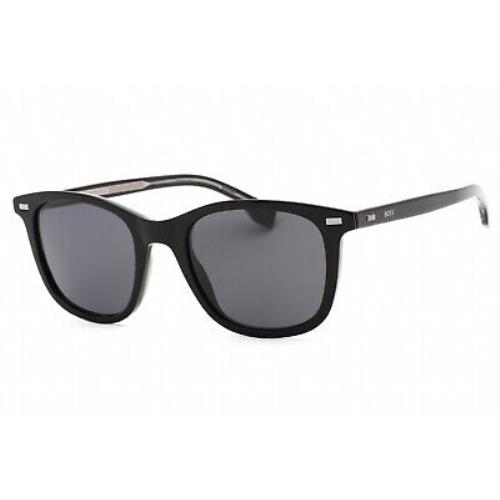 Hugo Boss Boss 1366/S 0807 IR Sunglasses Black Frame Grey Lenses 51mm