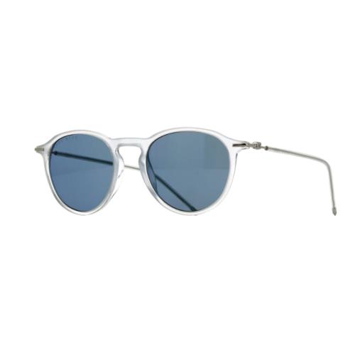 Hugo Boss 1309/S Hkt 2K Sunglasses Crystal Silver Frame Blue Gray Lenses 50mm