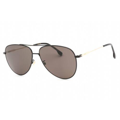 Hugo Boss Men`s Sunglasses Matte Black Gold Metal Frame Boss 1558/O/F/S 0I46 IR